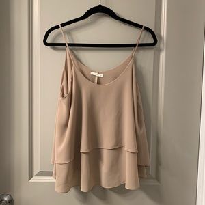 Tan colored tank top